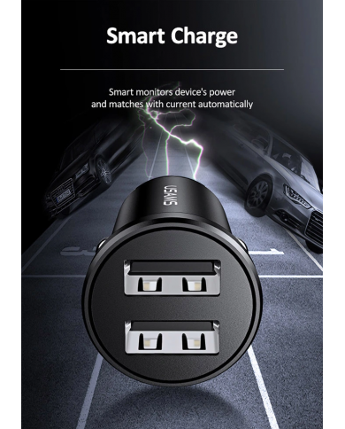 SAMS φορτιστής αυτοκινήτου C20, 2x USB, 2.4A, μαύρο