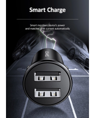 SAMS φορτιστής αυτοκινήτου C20, 2x USB, 2.4A, μαύρο