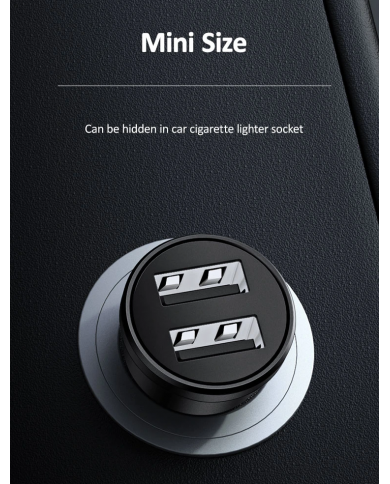 SAMS φορτιστής αυτοκινήτου C20, 2x USB, 2.4A, μαύρο