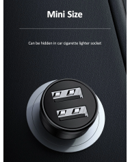 SAMS φορτιστής αυτοκινήτου C20, 2x USB, 2.4A, μαύρο