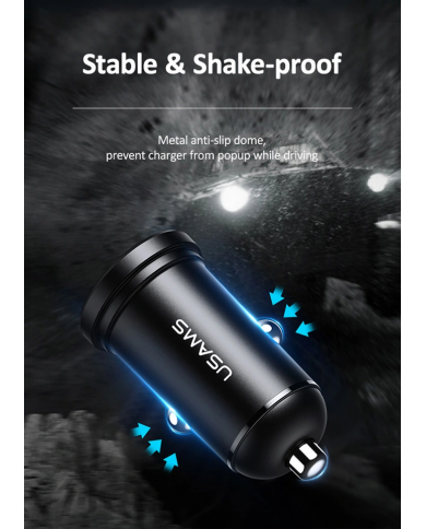 SAMS φορτιστής αυτοκινήτου C20, 2x USB, 2.4A, μαύρο