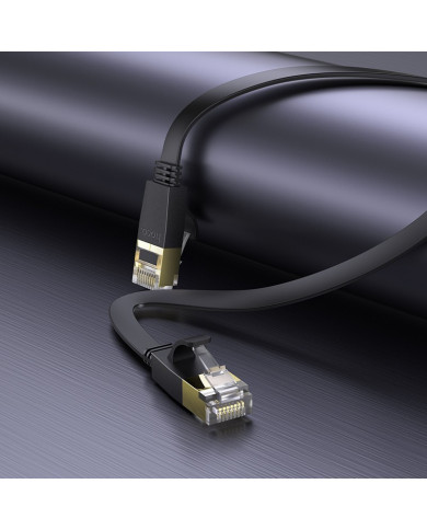 Καλώδιο Δικτύου Hoco US07 General Pure Copper Cat 6 UTP Πλακέ Καλώδιο 1Gbps 5m Μαύρο Καλώδιο Δικτύου Hoco US07 General Pure Copper Cat 6 UTP Πλακέ Καλώδιο 1Gbps 5m Μαύρο