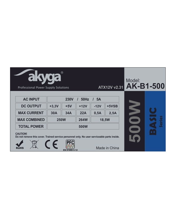 Akyga Basic AK-B1-500 500W Full Wired