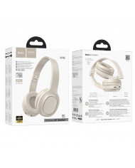 Wireless Ακουστικά Stereo Hoco W46 Charm V5.3 200mAh AUX Λευκά