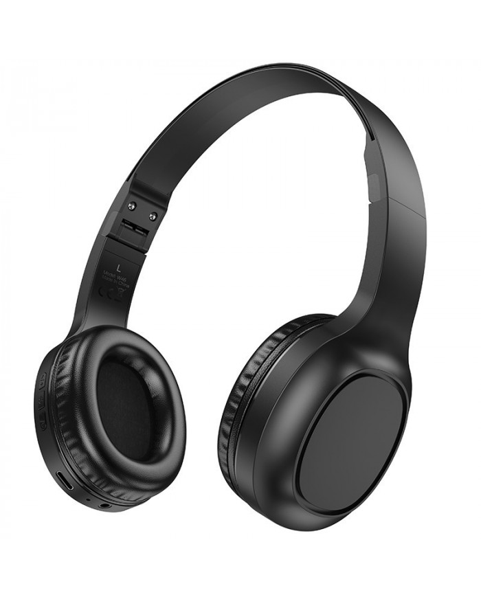 Wireless Ακουστικά Stereo Hoco W46 Charm V5.3 200mAh AUX Μαύρα Wireless Ακουστικά Stereo Hoco W46 Charm V5.3 200mAh AUX Μαύρα