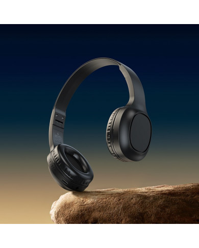 Wireless Ακουστικά Stereo Hoco W46 Charm V5.3 200mAh AUX Μαύρα
