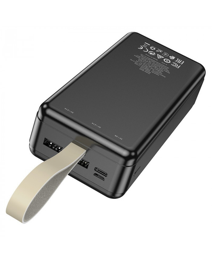 Power Bank Hoco J91B 30000mAh με Έξοδο 5V/2.1A με LED Ένδειξη Μπαταρίας Μαύρο