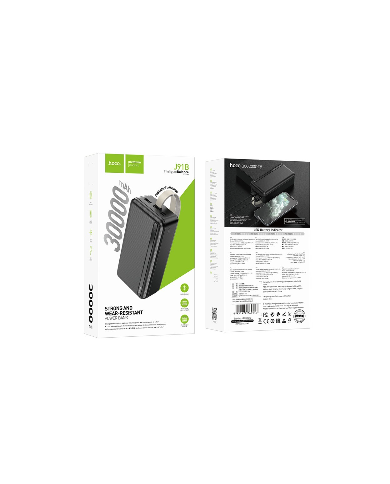 Power Bank Hoco J91B 30000mAh με Έξοδο 5V/2.1A με LED Ένδειξη Μπαταρίας Μαύρο Power Bank Hoco J91B 30000mAh με Έξοδο 5V/2.1A με LED Ένδειξη Μπαταρίας Μαύρο