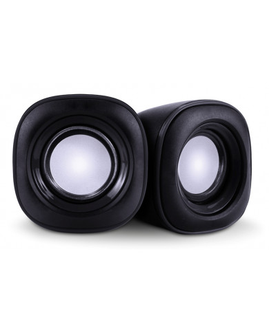 POWERTECH ηχεία Essential sound PT-844, 2x 3W, 3.5mm, μαύρα POWERTECH ηχεία Essential sound PT-844, 2x 3W, 3.5mm, μαύρα