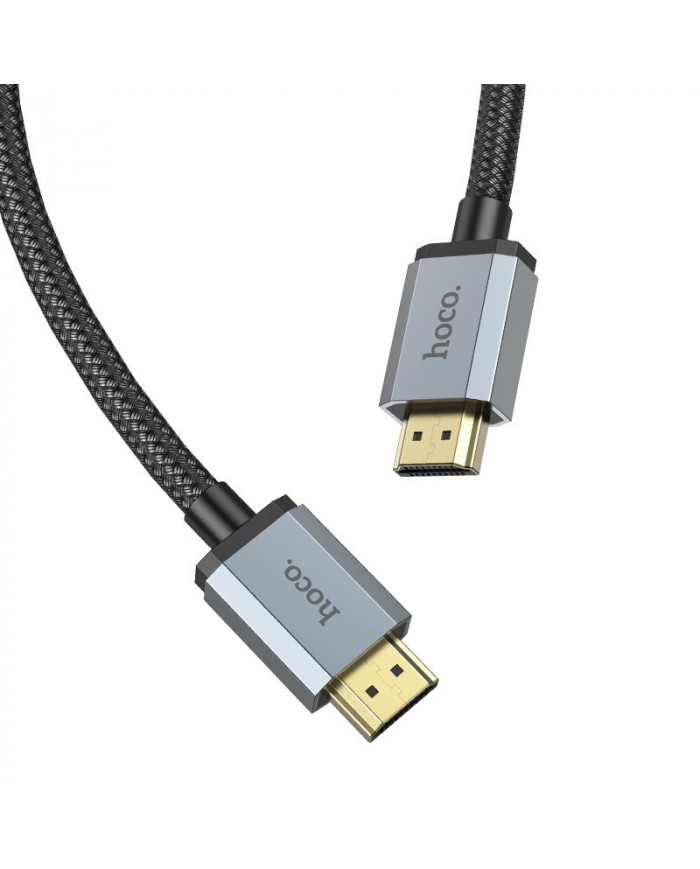 Καλώδιο σύνδεσης HDMI Hoco US03 HDMI 2.0 σε 4K 60Hz HD 18Gbps Μαύρο 1m Braided