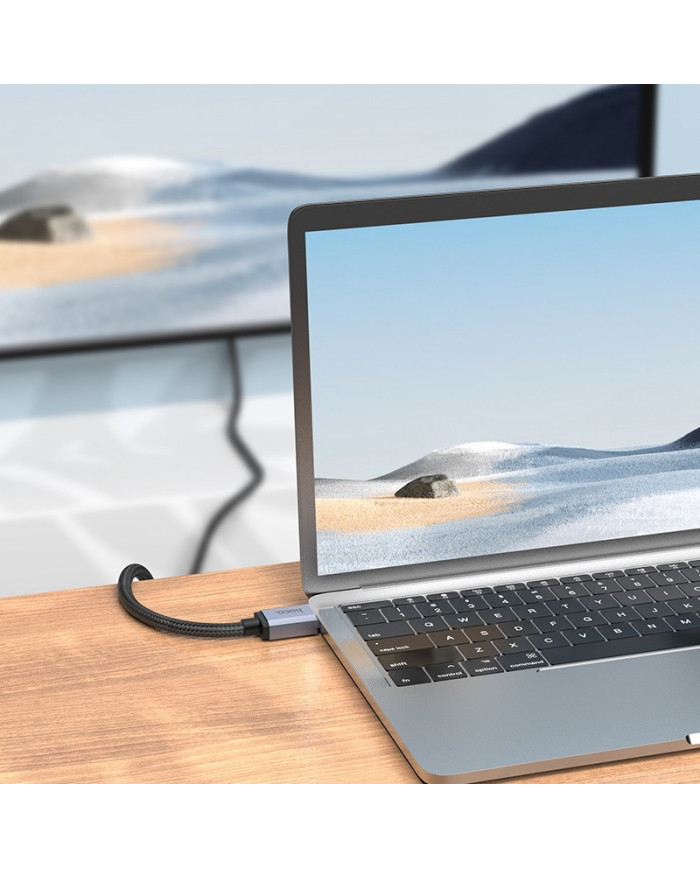 Καλώδιο σύνδεσης HDMI Hoco US03 HDMI 2.0 σε 4K 60Hz HD 18Gbps Μαύρο 1m Braided