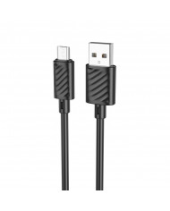 Καλώδιο σύνδεσης Hoco X88 USB σε Micro USB 2.4A 1m Μαύρο