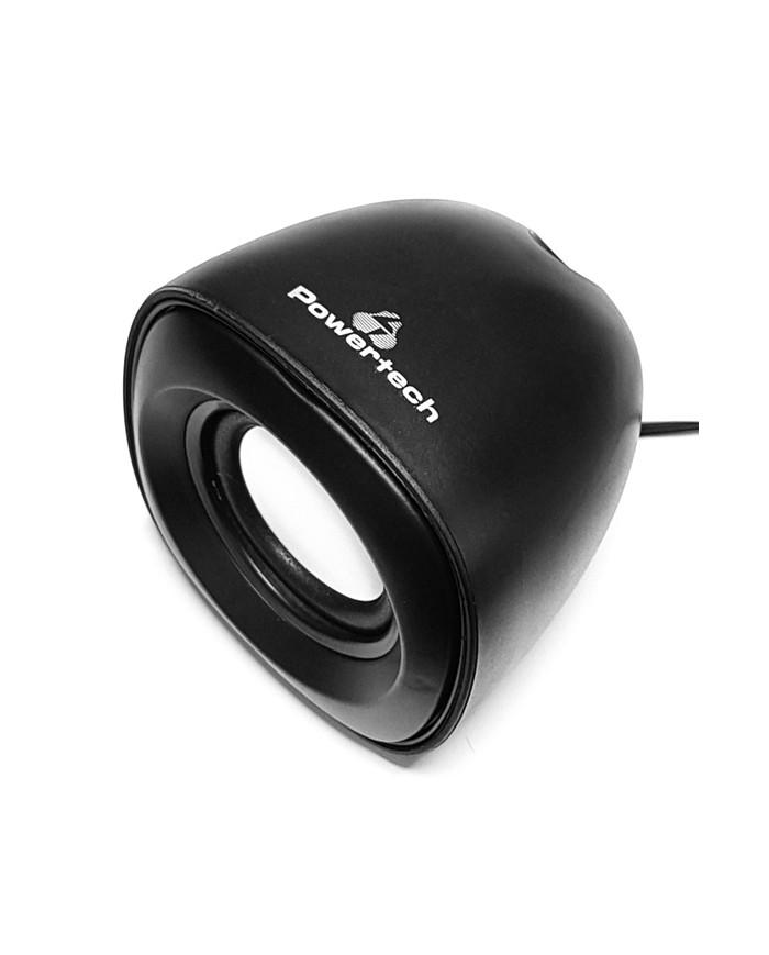 POWERTECH ηχεία Essential sound PT-844, 2x 3W, 3.5mm, μαύρα