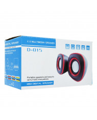 Ηχείο Stereo Multimedia Leerfei  με σύνδεση 3.5mm και USB φόρτιση, 5W Μαύρο