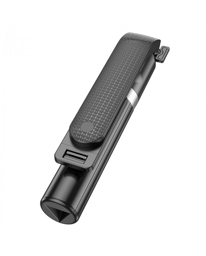 Selfie Stick Hoco K20 Prior για Συσκευές 4.5"-7.0" 70mAh Μήκος 980mm με Τηλεχειριστήριο Μαύρο