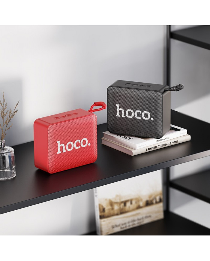 Φορητό Ηχείο Wireless Hoco BS51 Gold Brick Sports BT 5.2 Μαύρο 1200mAh 5W με FM και Micro-SD