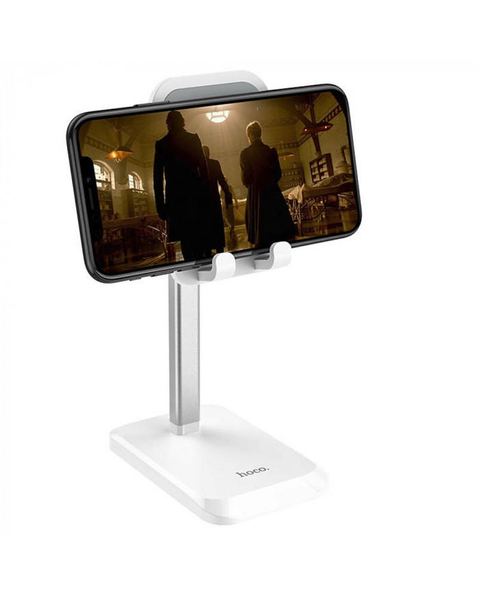 Βάση Στήριξης Επιτραπέζια Hoco PH27 Stable Τηλεσκοπική για συσκευές 4"-10" Λευκή
