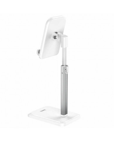 Βάση Στήριξης Επιτραπέζια Hoco PH27 Stable Τηλεσκοπική για συσκευές 4"-10" Λευκή