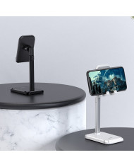 Βάση Στήριξης Επιτραπέζια Hoco PH27 Stable Τηλεσκοπική για συσκευές 4"-10" Λευκή