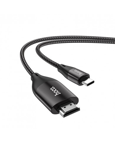Καλώδιο σύνδεσης Hoco UA16 USB-C σε HDMI 4K 30Hz ULTRA HD 2m Γκρι Braided