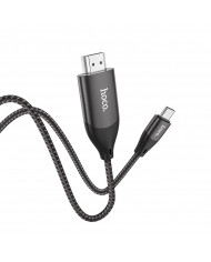 Καλώδιο σύνδεσης Hoco UA16 USB-C σε HDMI 4K 30Hz ULTRA HD 2m Γκρι Braided