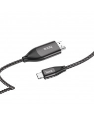 Καλώδιο σύνδεσης Hoco UA16 USB-C σε HDMI 4K 30Hz ULTRA HD 2m Γκρι Braided
