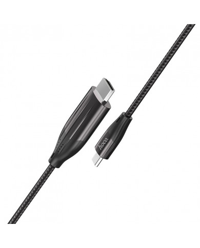Καλώδιο σύνδεσης Hoco UA16 USB-C σε HDMI 4K 30Hz ULTRA HD 2m Γκρι Braided
