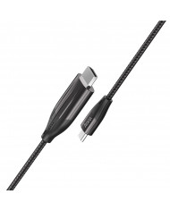 Καλώδιο σύνδεσης Hoco UA16 USB-C σε HDMI 4K 30Hz ULTRA HD 2m Γκρι Braided