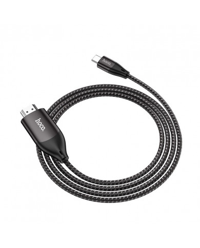 Καλώδιο σύνδεσης Hoco UA16 USB-C σε HDMI 4K 30Hz ULTRA HD 2m Γκρι Braided