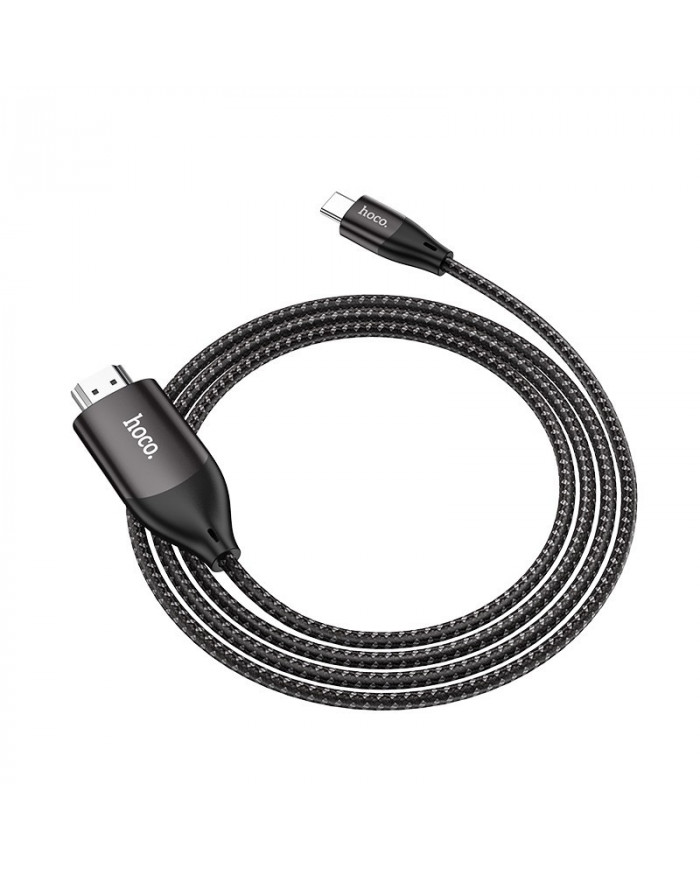 Καλώδιο σύνδεσης Hoco UA16 USB-C σε HDMI 4K 30Hz ULTRA HD 2m Γκρι Braided