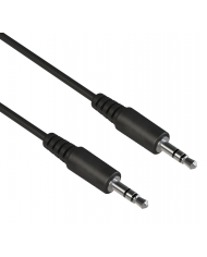 POWERTECH καλώδιο 3.5mm prime , AUX, 4 pin, copper, 1m, μαύρο