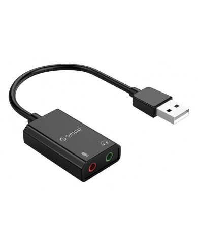 ORICO USB κάρτα ήχου SKT2, USB2.0, 2x 3.5mm, μαύρο ORICO USB κάρτα ήχου SKT2, USB2.0, 2x 3.5mm, μαύρο