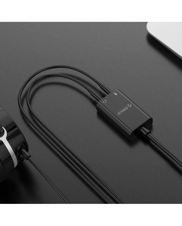 ORICO USB κάρτα ήχου SKT2, USB2.0, 2x 3.5mm, μαύρο ORICO USB κάρτα ήχου SKT2, USB2.0, 2x 3.5mm, μαύρο