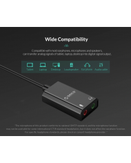 ORICO USB κάρτα ήχου SKT2, USB2.0, 2x 3.5mm, μαύρο ORICO USB κάρτα ήχου SKT2, USB2.0, 2x 3.5mm, μαύρο