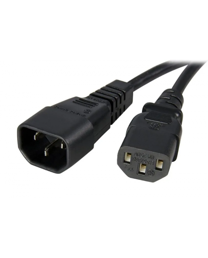 POWERTECH καλώδιο τροφοδοσίας προεκταση  1.5m, μαύρο