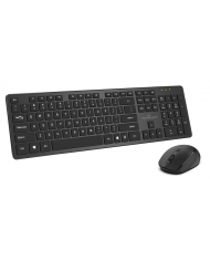 POWERTECH set ποντίκι & πληκτρολόγιο , ασύρματο, 1600DPI, μαύρο