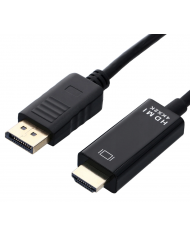 Powertech Cable DisplayPort male - HDMI male 3m