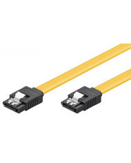 POWERTECH καλώδιο SATA , γωνιακό 90°, 6 Gb/s, 0.70m, κίτρινο