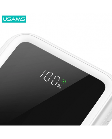 USAMS power bank  με καλώδια, 5x έξοδοι, 10000mAh, 20W, μαύρο USAMS power bank  με καλώδια, 5x έξοδοι, 10000mAh, 20W, μαύρο