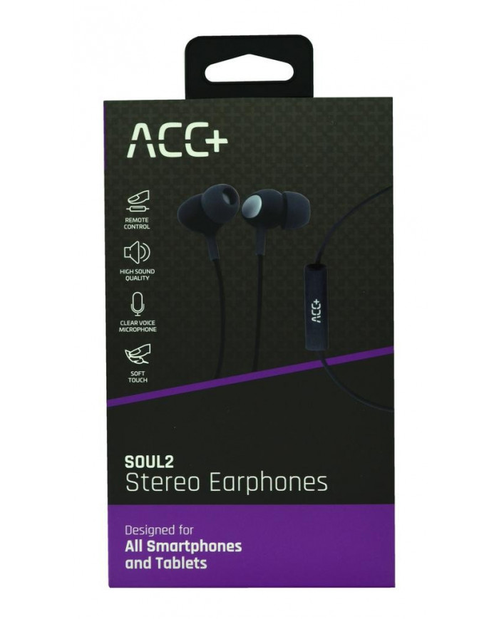 Hands Free Maxcom Soul 2 Stereo Earphones 3.5mm Μαύρα με Μικρόφωνο και Πλήκτρο Απάντησης/Σίγασης