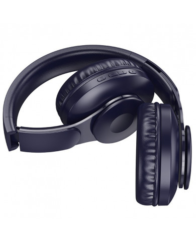 Wireless Ακουστικά Stereo Hoco W45 Enjoy V5.3 4 00mAh AUX Μπλε