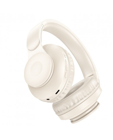 Wireless Ακουστικά Stereo Hoco W45 Enjoy V5.3 4 00mAh AUX Λευκά