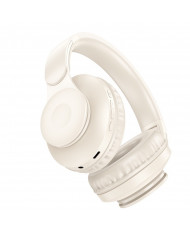 Wireless Ακουστικά Stereo Hoco W45 Enjoy V5.3 4 00mAh AUX Λευκά