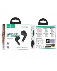 Wireless Headset Hoco EQ1 Music Guide TWS V5.3 με Πλήκτρο Ελέγχου Συμβατό με Siri και LED Ένδειξη Μαύρο