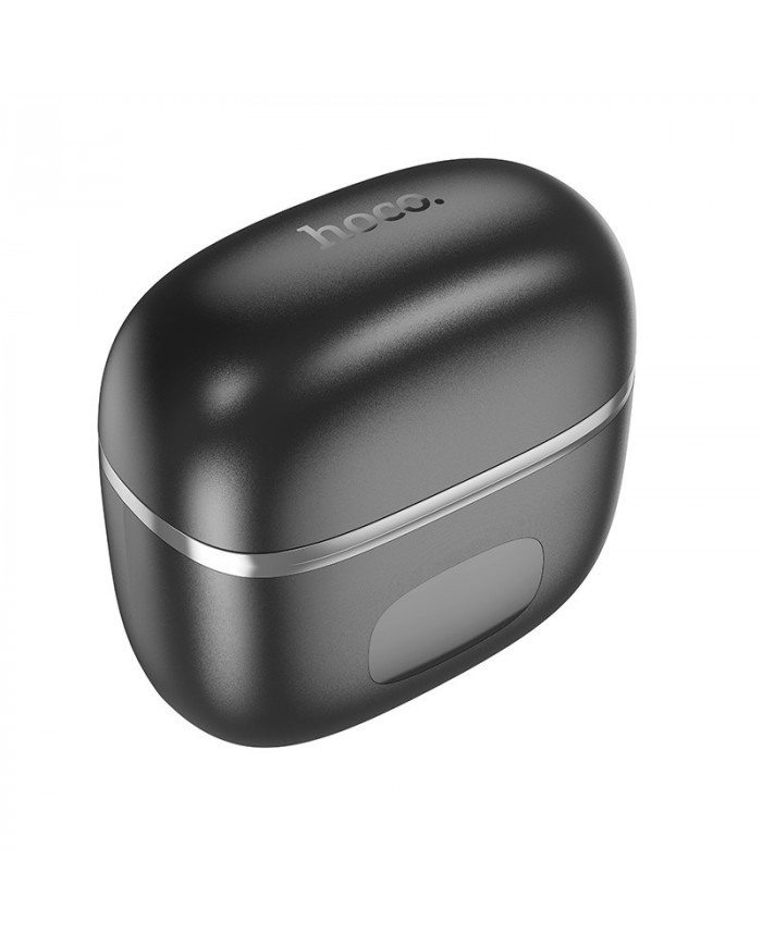 Wireless Headset Hoco EQ1 Music Guide TWS V5.3 με Πλήκτρο Ελέγχου Συμβατό με Siri και LED Ένδειξη Μαύρο