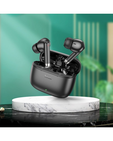Wireless Hands Free Hoco EQ2 Thought TWS V5.3 με Πλήκτρο Ελέγχου Συμβατό με Siri και 7h Ώρες Λειτουργίας Μαύρα