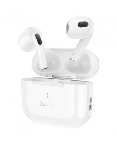 Wireless Hands Free Hoco EW58 TWS V5.3 300mAh Συμβατό με Siri και 4 Ώρες Ομιλίας Λευκά