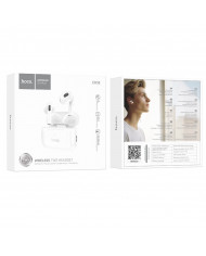 Wireless Hands Free Hoco EW58 TWS V5.3 300mAh Συμβατό με Siri και 4 Ώρες Ομιλίας Λευκά