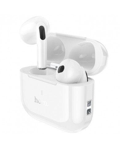Wireless Hands Free Hoco EW58 TWS V5.3 300mAh Συμβατό με Siri και 4 Ώρες Ομιλίας Λευκά