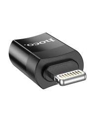 Αντάπτορας Hoco UA17 Lighnting σε USB-C Μαύρο Υποστηρίζει Φόρτιση 2A και Μεταφορά Δεδομένων